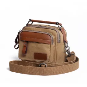 Small Ladies Canvas Crossbody Satchel Bag Shoulder Purse For Women