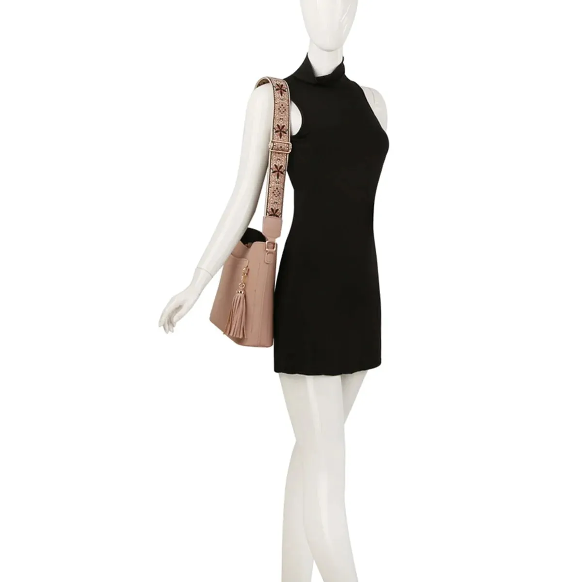 T Pocket Crossbody Hobo Bag