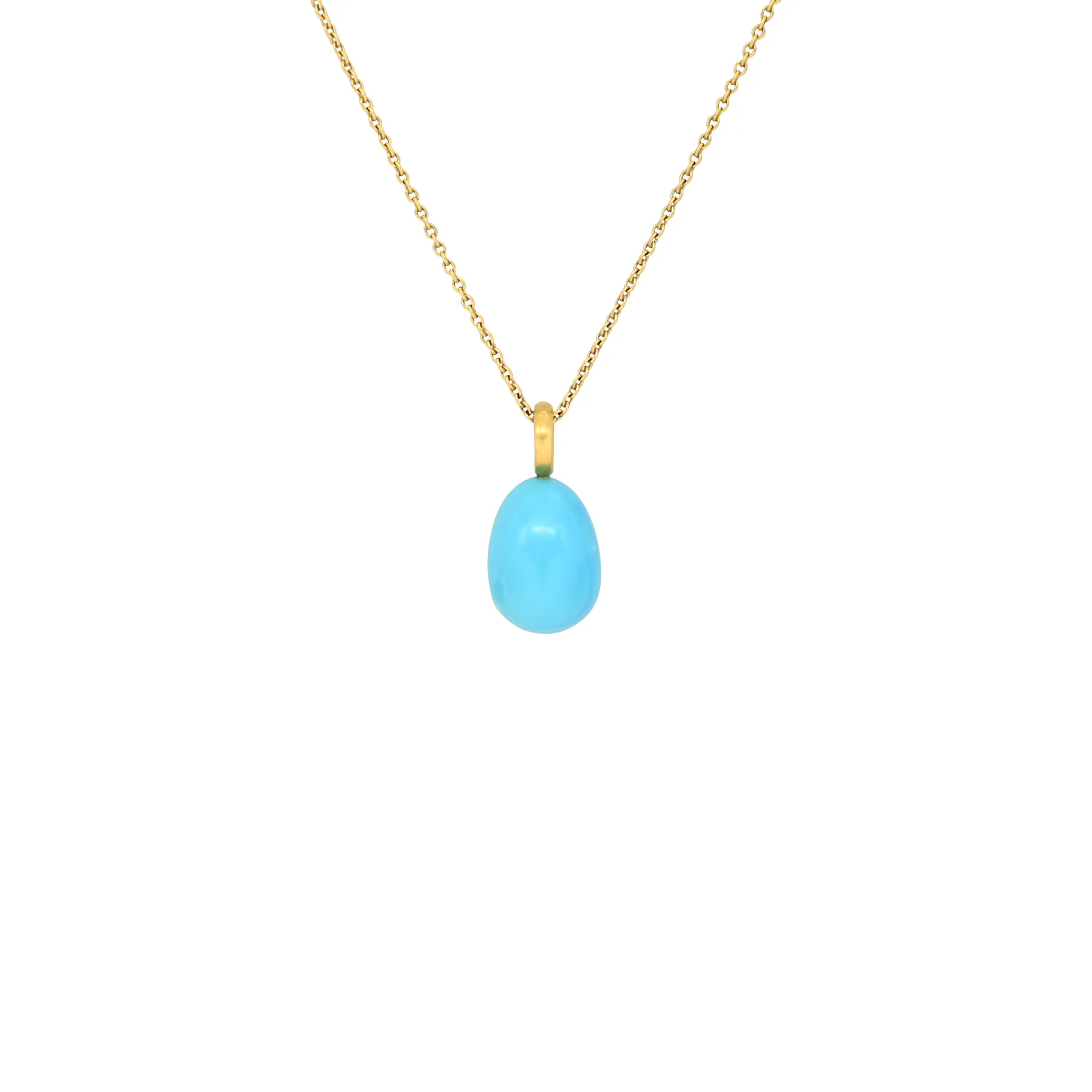 TURQUOISE EGG PENDANT