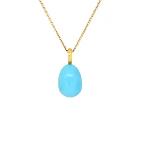 TURQUOISE EGG PENDANT