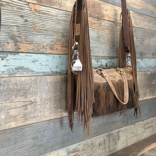 Western Mini Leather Fringe Strap 48" #22489