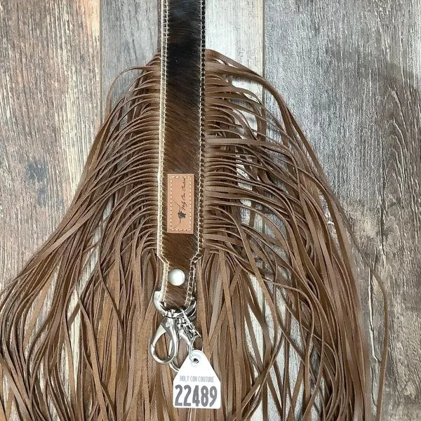 Western Mini Leather Fringe Strap 48" #22489