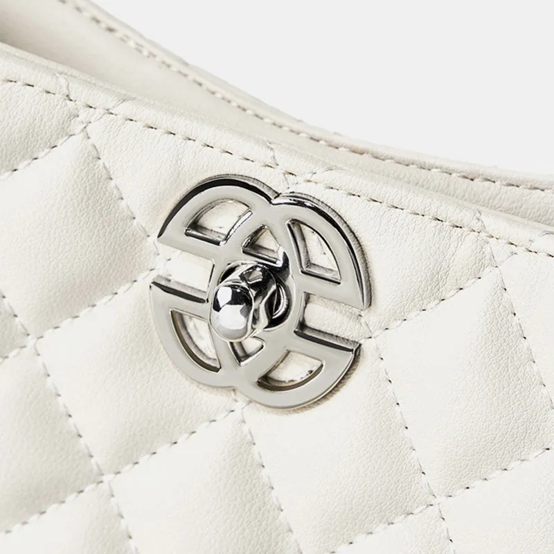 Women Fashion Cowhide Leather Chain Cross Body Bag